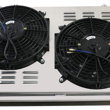OzCoolingParts 3 Row Core All Aluminum Radiator + 2 x 12" Fan w/Louver Shroud Kit for 1982-1992 83 84 85 86 87 88 89 90 91 Chevy Camaro P20 P30/Pontiac Firebird/GMC P2500 P3500