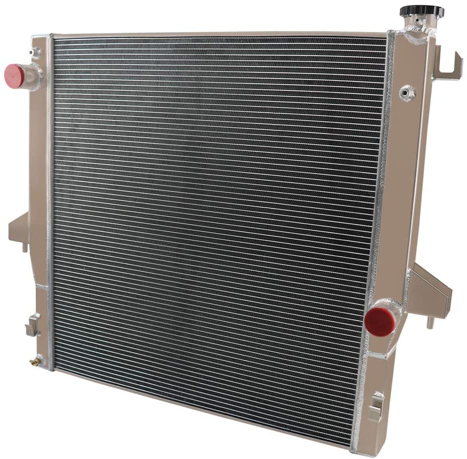 OzCoolingParts 03-10 Dodge Ram Series Radiator, 4 Row Core Aluminum Radiator for 2003-2010 2004 2005 06 07 08 09 Dodge Ram 2500 Ram 3500 5.9 6.7 Cummins L6 Diesel Engine