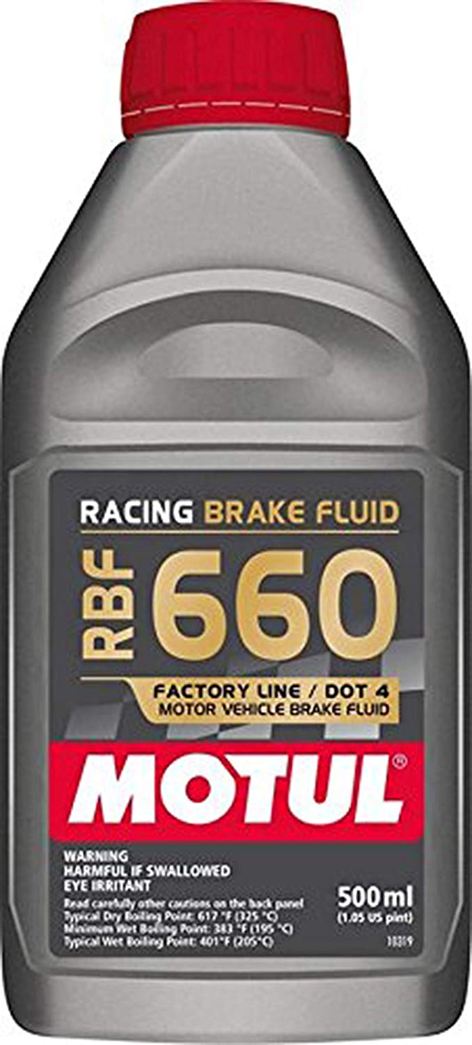Motul MTL101667 101667 RBF 660 Dot-4 100 Percent Synthetic Racing Brake Fluid-500, 500. ml
