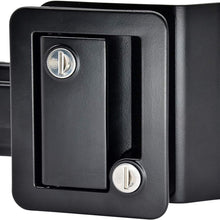 YOMILINK RV Trailer Entry Door Lock with Paddle Deadbolt, Black Camper Door Latch Handle with Keys, Zinc Alloy RV Security Replacement Kit
