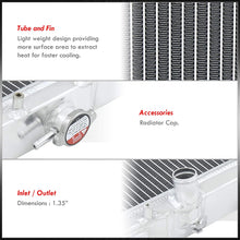AJP Distributors Dual Row Core Aluminum Radiator For Mazda Miata MX5 MX-5 NB 1.6L 1.8L Manual Transmission 1999 2000 2001 2002 2003 2004 2005 99 00 01 02 03 04 05