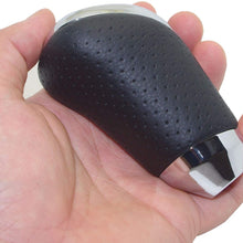 Pursuestar Black Leather Luxury Brown Wood Gear Lever Shift Knob for Toyota Alphard Crown Lexus Camry RAV4 Land Cruiser Hiace Mazda M8x1.25