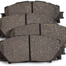 KFE KFE1184-104 Ultra Quiet Advanced Premium Ceramic Brake Pad Front Set Compatible with: 2010-2018 Toyota Prius, Prius C, Prius Prime, 2007-2018 Yaris; Lexus CT200h