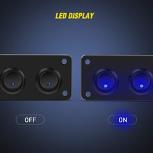 Nilight 5 Gang 3 Pin Rocker Switch Panel Waterproof On-Off Toggle Switches for Car Vehicle Trailer Truck SUV Marine Boat RV Ship 12V/24V 20A,2 Years Warranty