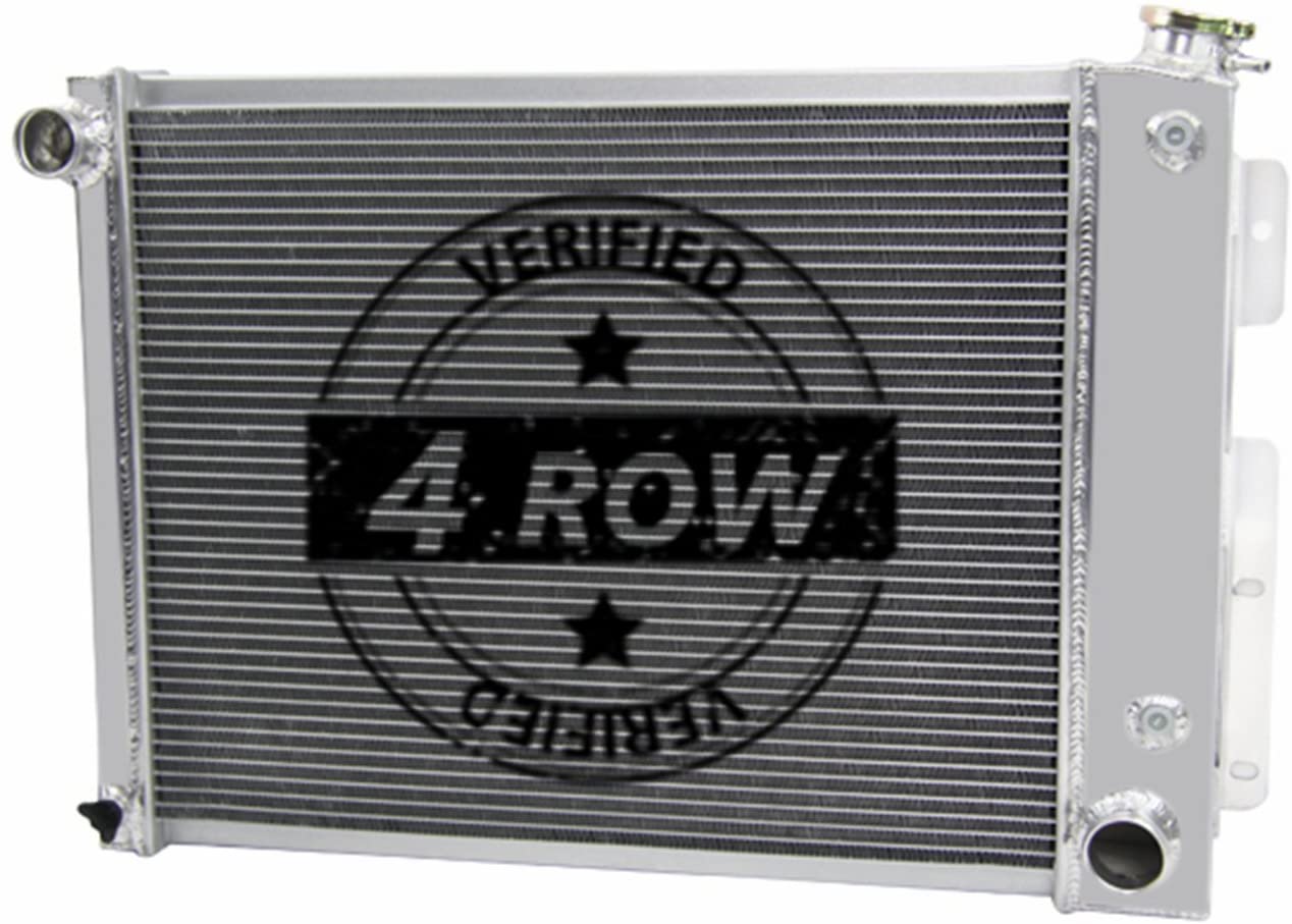 Primecooling 4 Row Aluminum Racing Radiator for Firebird, Camaro Small Block 1967-69