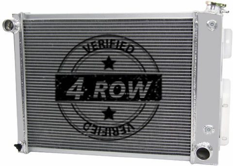 Primecooling 4 Row Aluminum Racing Radiator for Firebird, Camaro Small Block 1967-69