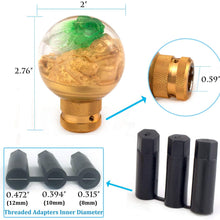 Thruifo Gear Shifter Knob, Lucky Style MT Car Stick Shift Head Fit Most Automatic Manual Vehicles, Gold