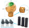 Thruifo Gear Shifter Knob, Lucky Style MT Car Stick Shift Head Fit Most Automatic Manual Vehicles, Gold