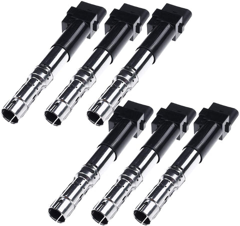 A-Premium Ignition Coil Compatible with Volkswagen 2002-2004 Golf 2002-2005 Seat Alhambra 2007-2008 V6 2.8L
