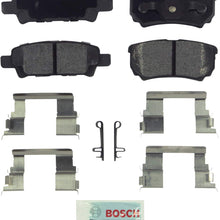 Bosch BE1037H Blue Disc Brake Pad Set with Hardware for Select Chrysler, Dodge, Jeep, and Mitsubishi Vehicles - REAR