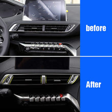 HKPKYK for Peugeot 3008 3008GT 2020-2018, Interior Mouldings Center Console Air Conditioner Outlet Trim Cover Chrome Accessories