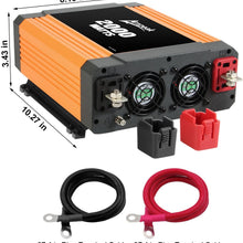Ampeak 1000W Power Inverter Truck/RV Inverter 12V DC to 110V AC Converter with Dual AC Outlets 2.1A USB Modified Sine Wave Inverter