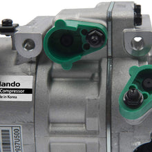 New Mando 10A1099 AC Compressor with Clutch Original Equipment (Pre-filled Oil)