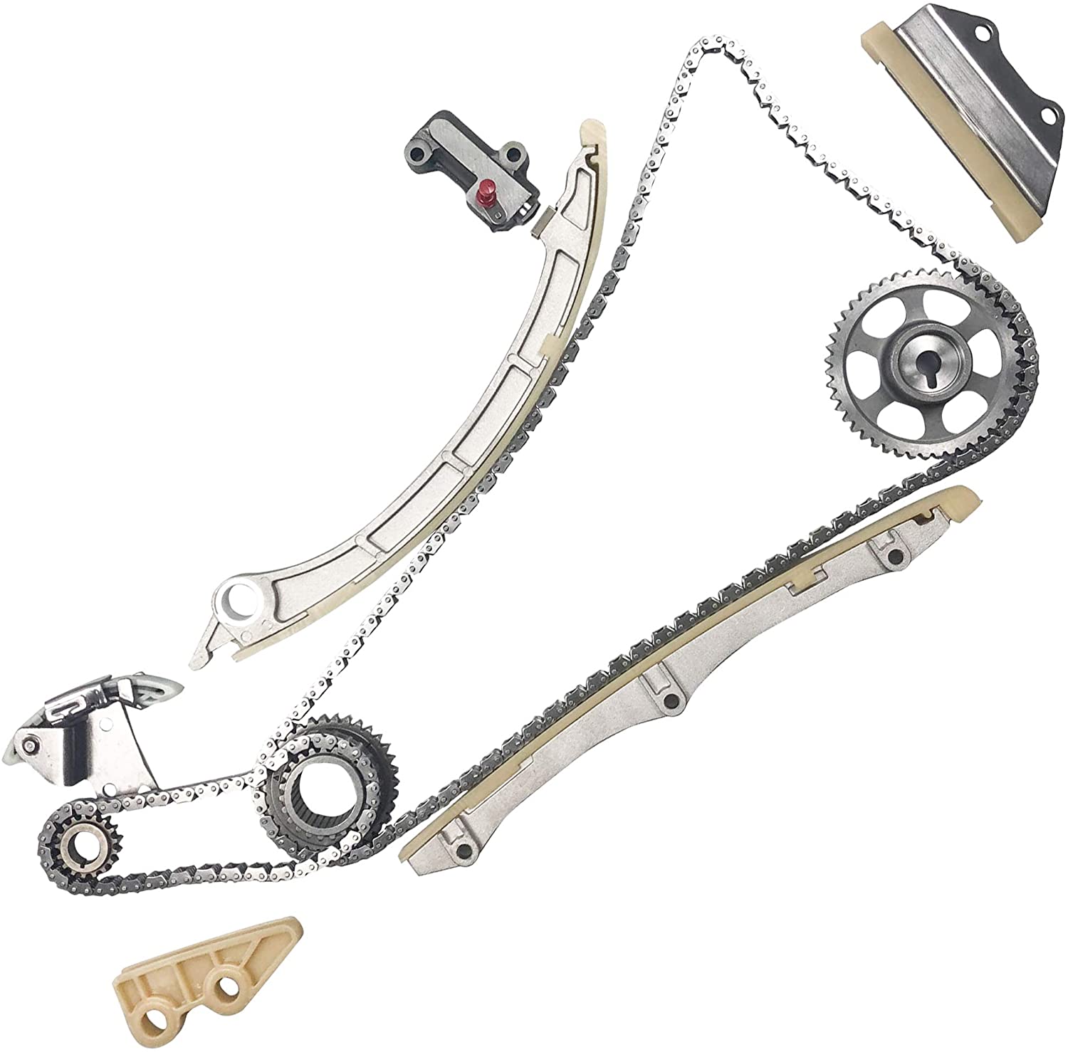 MYSMOT TK10790 Timing Chain Kit w/Oil Pump Drive Set for 09-13 Acura TSX / 13 Acura ILX / 08-12 Honda Accord / 12-13 Honda Civic SI / 12-13 Honda Crosstour / 10-13 Honda CR-V 2.4L K24Z2 K24Z3