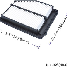 POTAUTO MAP 6037 (5-Pack) Engine Air Guard Filter Compatible Aftermarket Replacement Part