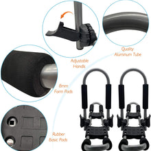 Codinter Kayak Roof Rack, Folding J-Racks Rooftop Kayak Carrier Canoe Car Rack for 2 Kayaks