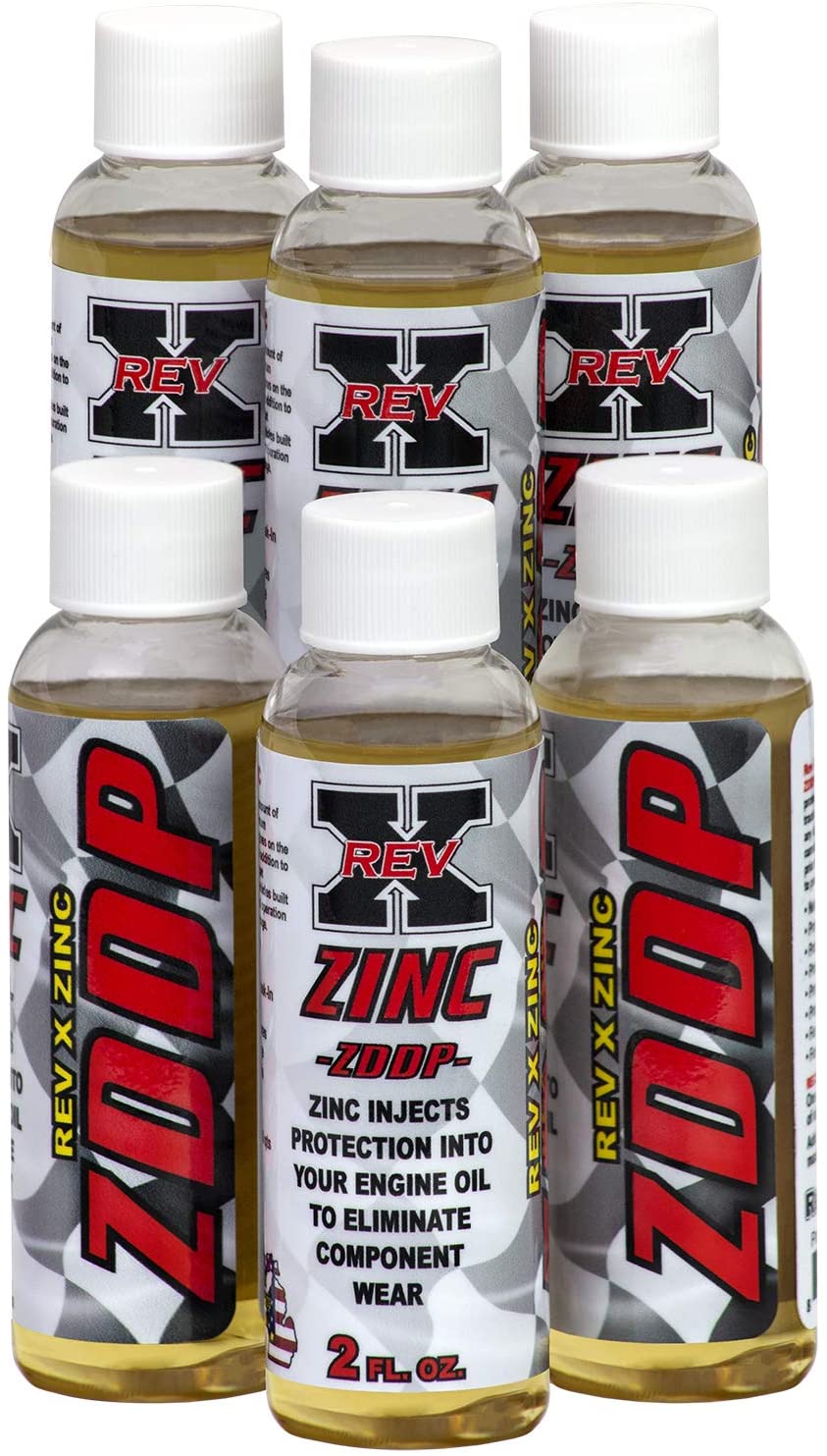 REV X ZDDP Oil Additive - Zinc for Flat Tappet Cams & Engine Break in (6)