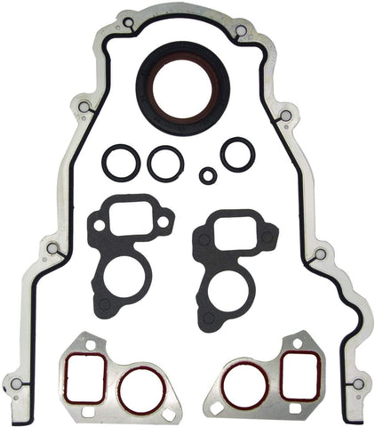 Engine Timing Cover Gasket Set TCS45993, Front Cover Timing Cover Gasket Kit Replacement For GM LS LS1 LS6 LS2 LS3 LQ9 LQ4 4.8L 5.3L 5.7L 6.0L