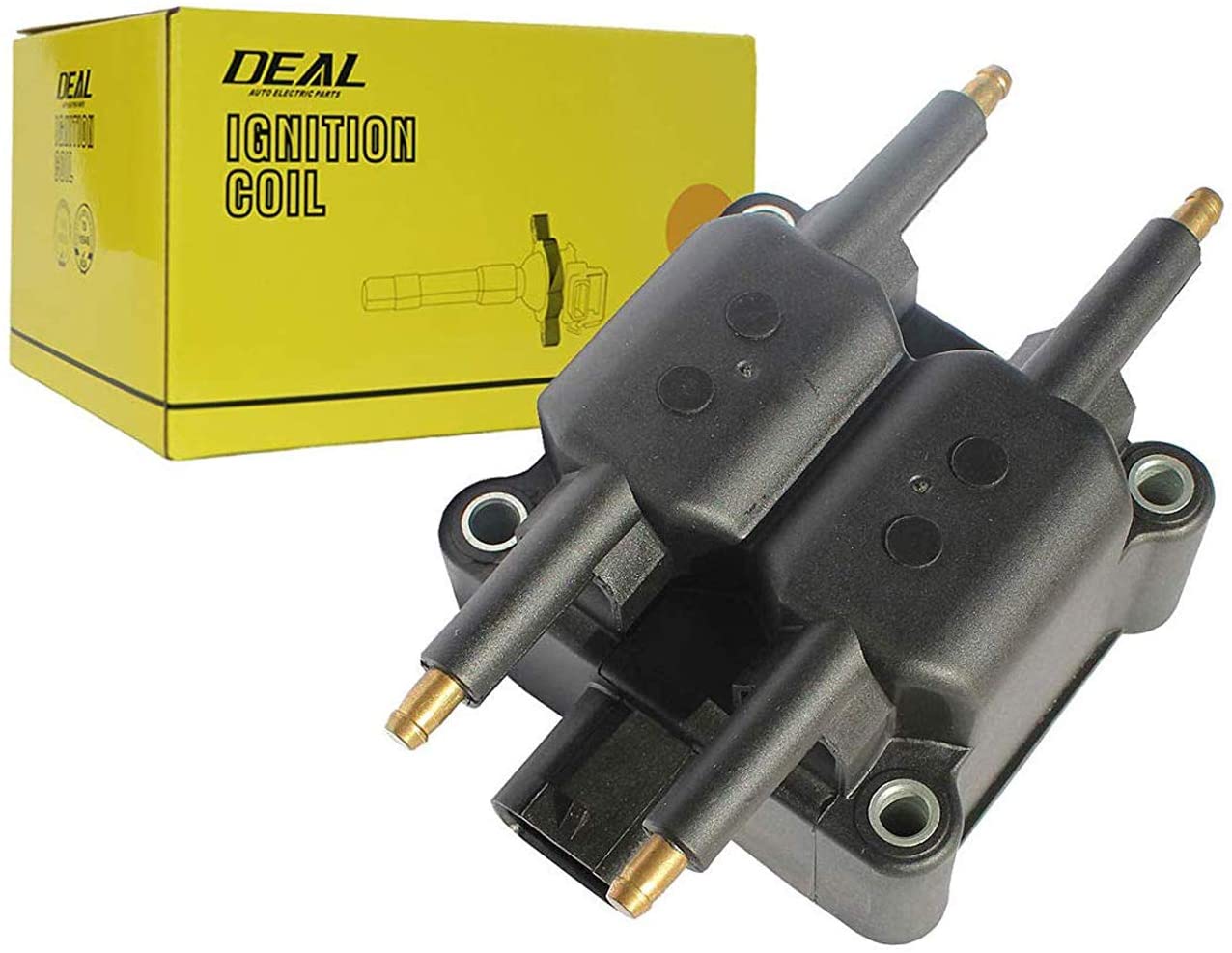 DEAL Set of 1 Ignition Coil For Dodge Avenger Grand Caravan Neon Stratus- Cirrus Sebring-Plymouth Breeze Neon Grand Voyager-Eagle Talon-Mitsubishi Eclipse 2.0L 2.4L L4 Replacement# UF125 UF126