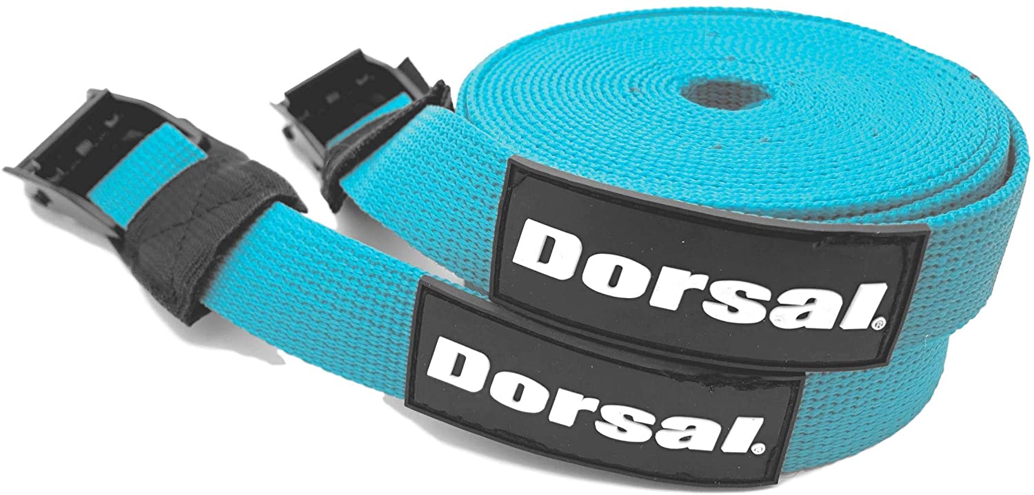 DORSAL Surfboard Kayak SUP Surf Roof Rack Tie Down Straps 15 FT (2)