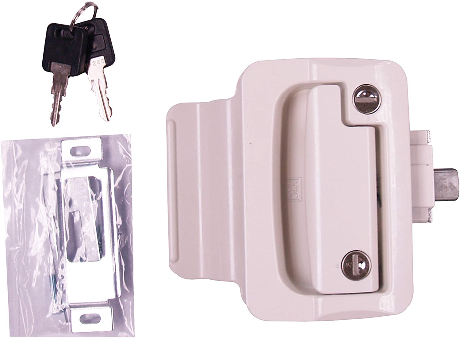FASTEC 44610-09-SP White RV Door Lock