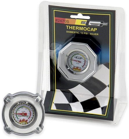 Mr. Gasket 2470S Domestic ThermoCap 13 PSI-SLVR