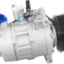MGPRO 1pc A/C Compressor & Clutch Compatible with 2017-2018 A6 Quattro Sedan 2016-2018 A7 Quattro Hatchback 2017 Q7 Sport Utility