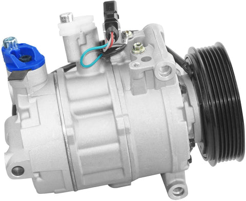 MGPRO 1pc A/C Compressor & Clutch Compatible with 2017-2018 A6 Quattro Sedan 2016-2018 A7 Quattro Hatchback 2017 Q7 Sport Utility