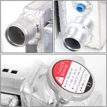 DNA Motoring RA+FS-CHEVYT73-3 3-Row Aluminum Radiator with Fan Shroud