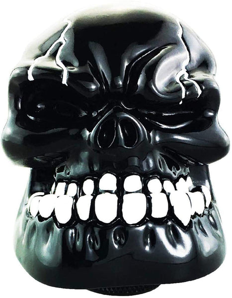 Abfer Shift Knobs Skull Gear Stick Shifter Knob with Big Tooth Shifting Lever Fit Most Automatic Manual Transmission Cars Truck Vehicle (Red)