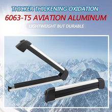 Richeer 29 inch Ski & Snowboard Roof Racks Universal for 4 Pairs Skis/4 Snowboards, Resistant to -60°C, Lockable Mount of Aviation Aluminum, Snow Sport Carrier fit Wing/Oblate/Square Crossbars