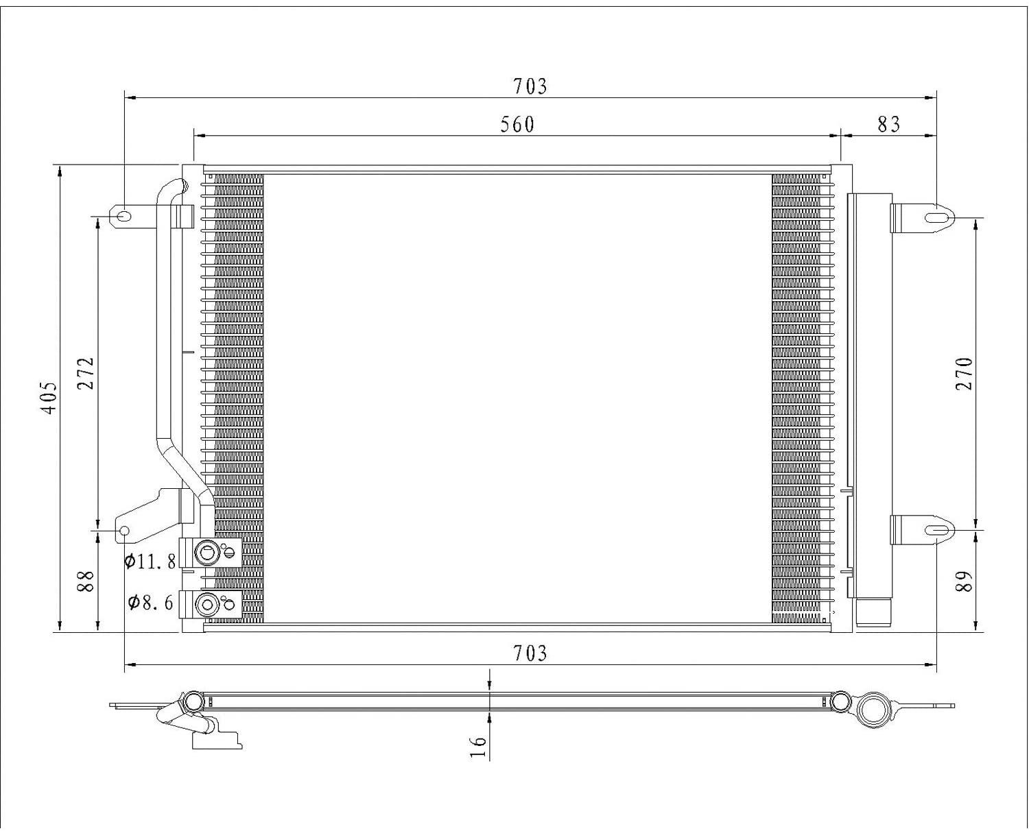 Multiple Manufactures CND30077 Standard (No variation) A/C Condenser