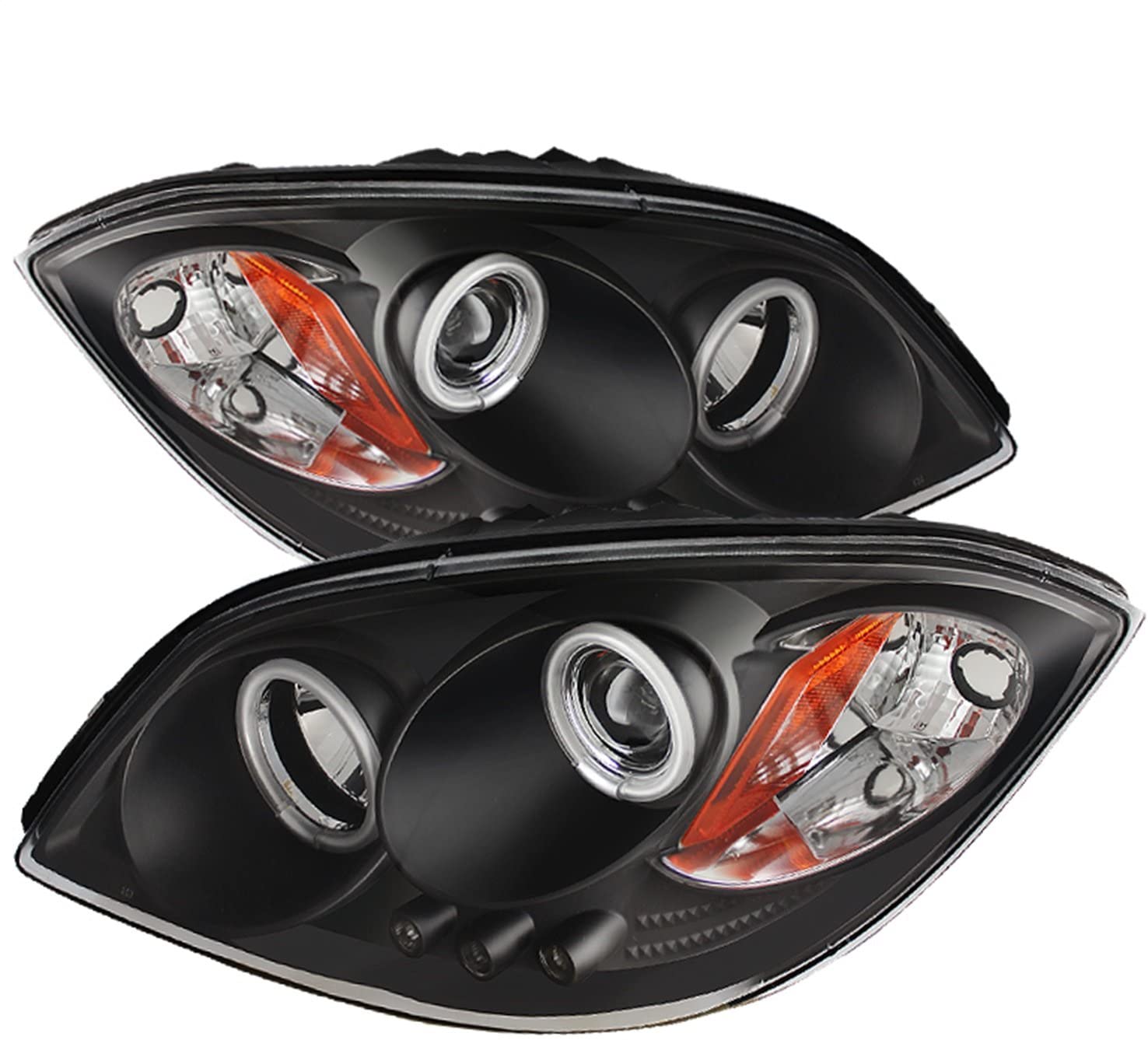 Spyder Auto 5009302 CCFL Halo Projector Headlights Black/Clear