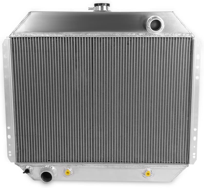 Silver Full Aluminum Racing Cooling Radiator Stop Link 1978-79 Replacement For Ford Bronco 1968-79 F-Series Trucks