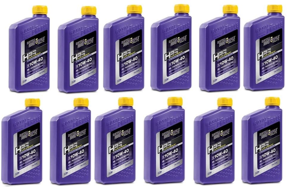 Royal Purple 31140 HPS Street Synthetic Motor Oil 10W-40 for Max Performance Modified Engines 1 qt Case of 12
