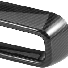 X AUTOHAUX 1 Set Carbon Fiber Pattern Front Grill Grille Inserts Guards Cover Trim for Dodge Challenger 2015-2020