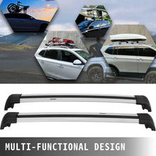 Mophorn Roof Rack Cross Bars Baggage Locking Roof Rail Crossbars Luggage Cargo Ladder Bike Load Roof Cross Bars Black (for Audi Q7, for Audi Q7 2006-2021 Sliver)