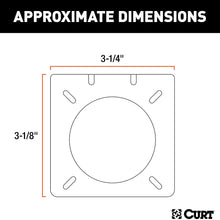 CURT 58520 Vehicle-Side Trailer Wiring Harness Mounting Bracket for 7-Pin USCAR Factory Socket on Ford, GM or Nissan