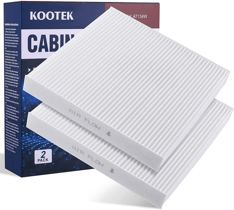 Kootek Cabin Air Filter, 2 Pack Replacement for CP134, CF10134, Honda & Acura, Accord Civic CR-V Acura Odyssey Pilot Ridgeline CSX ILX MDX RDX RL RLX TL TLX TSX ZDX HCF134