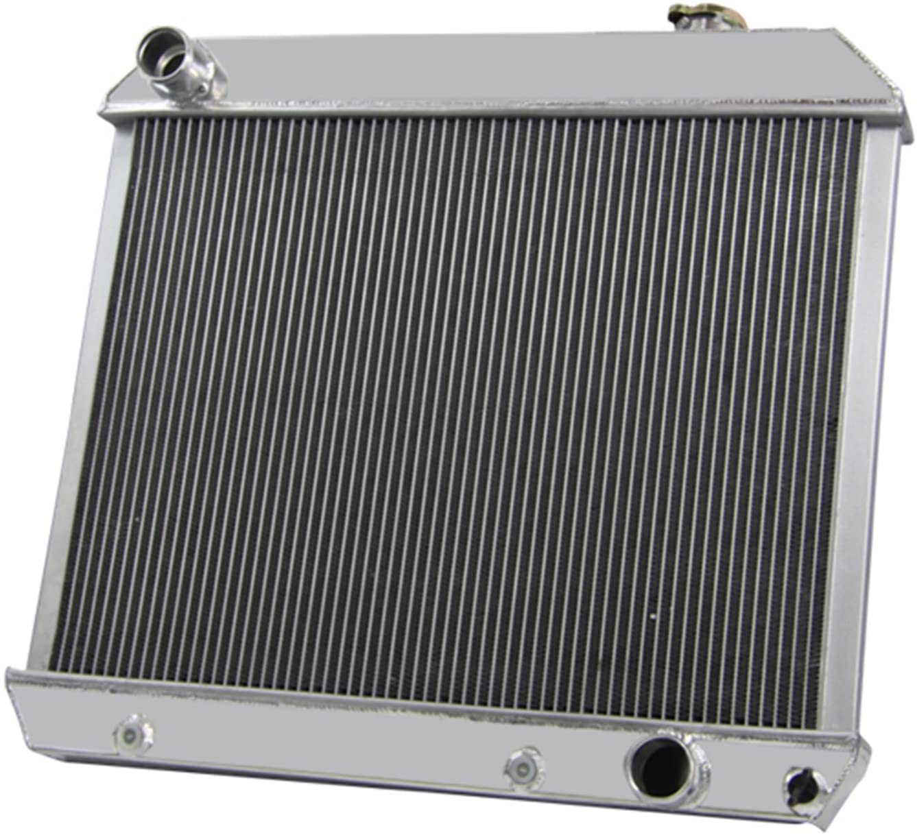 CoolingCare 66MM 4 Row Core Aluminum Radiator for Chevy C/K Series C10 C20 C30 Pickup 1963-1966