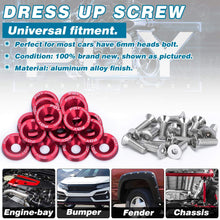 PQY 16PCS Billet Aluminum Fender Washer Engine Bay Dress Up Kit Compatible with Honda Civic Integra RSX EK (Black)