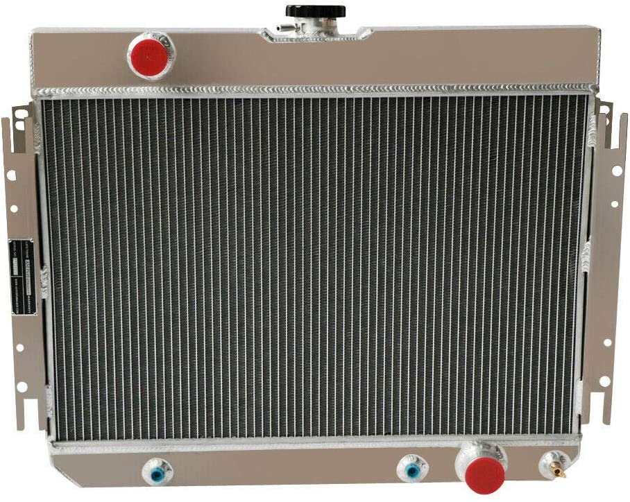 CoolingCare 62MM 4 Row Aluminum Radiator for Chevelle & EL Camino &Impala, Multiple Chevrolet Models 1963-1968