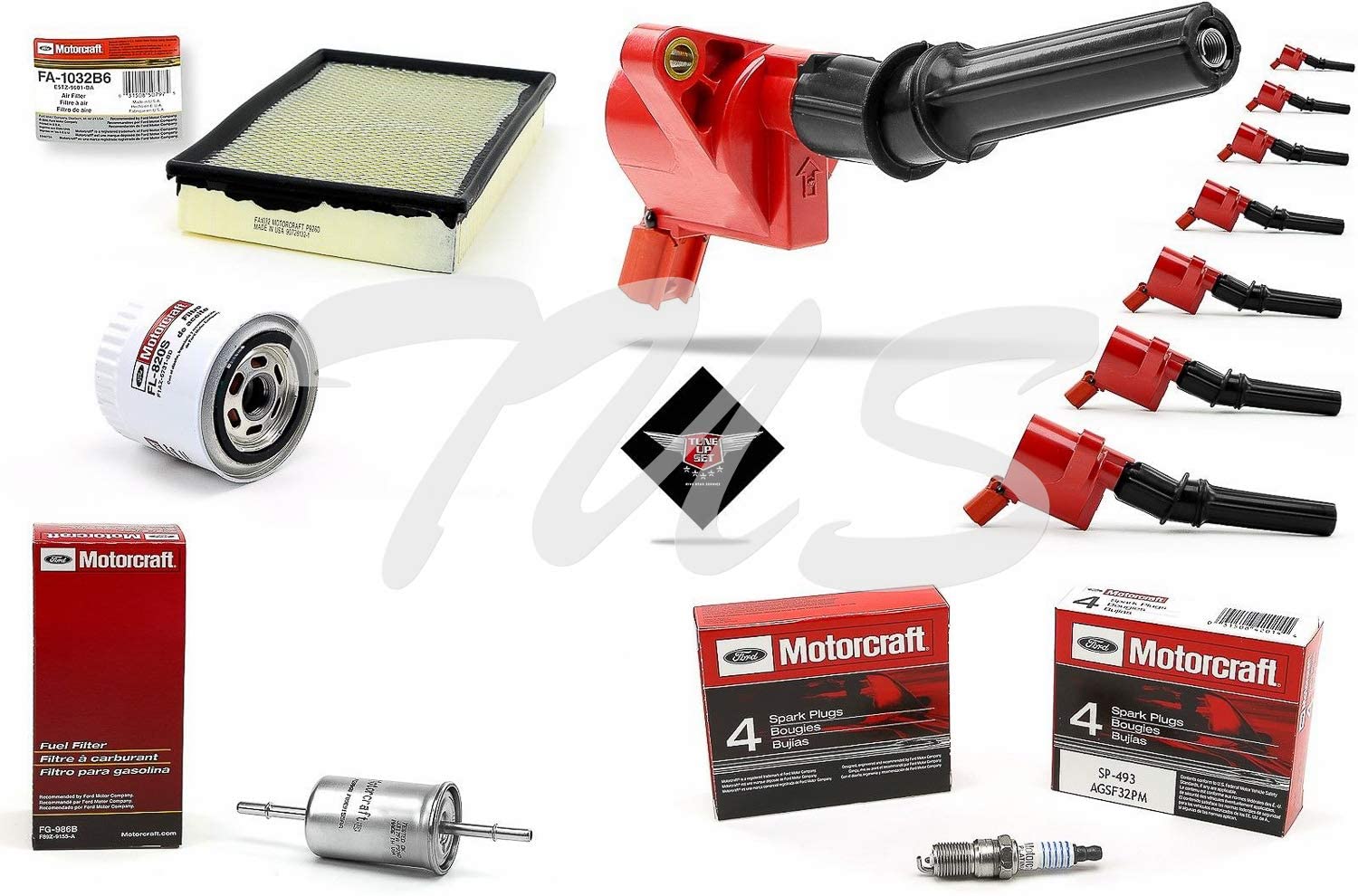 Tune Up Kit 2003 Mercury Grand Marquis 4.6L V8 High performance Ignition Coil DG508 Spark Plug SP493 FA1032