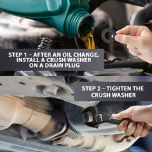 15pcs Oil Drain Plug Crush Rubber Washer Gasket Black Seal – 12mm Replacement for Buick/Cadillac/Chevrolet/GMC/Hummer/Oldsmobile/Pontiac/Saturn - OEM 12616850 Fits for GM 1975-2021 by AUTOMAJOR