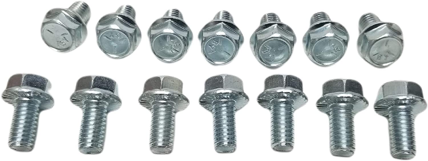 Z Whip SAE 14pc Differential Cover Bolt Kit 5/16-18 Flange Bolts Compatible with GM Olds Pontiac Buick 10-Bolt 12-Bolt 14-Bolt Ford 8.8 7.7 DANA 25 27 30 35 44 Spicer 20 Rear Ends Standard Threads