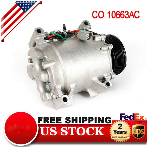 A/C Air Conditioner Compressor Fits for 2002 2003 2004 2005 2006 Honda CRV CR-V L4 2.4L CO 10663AC