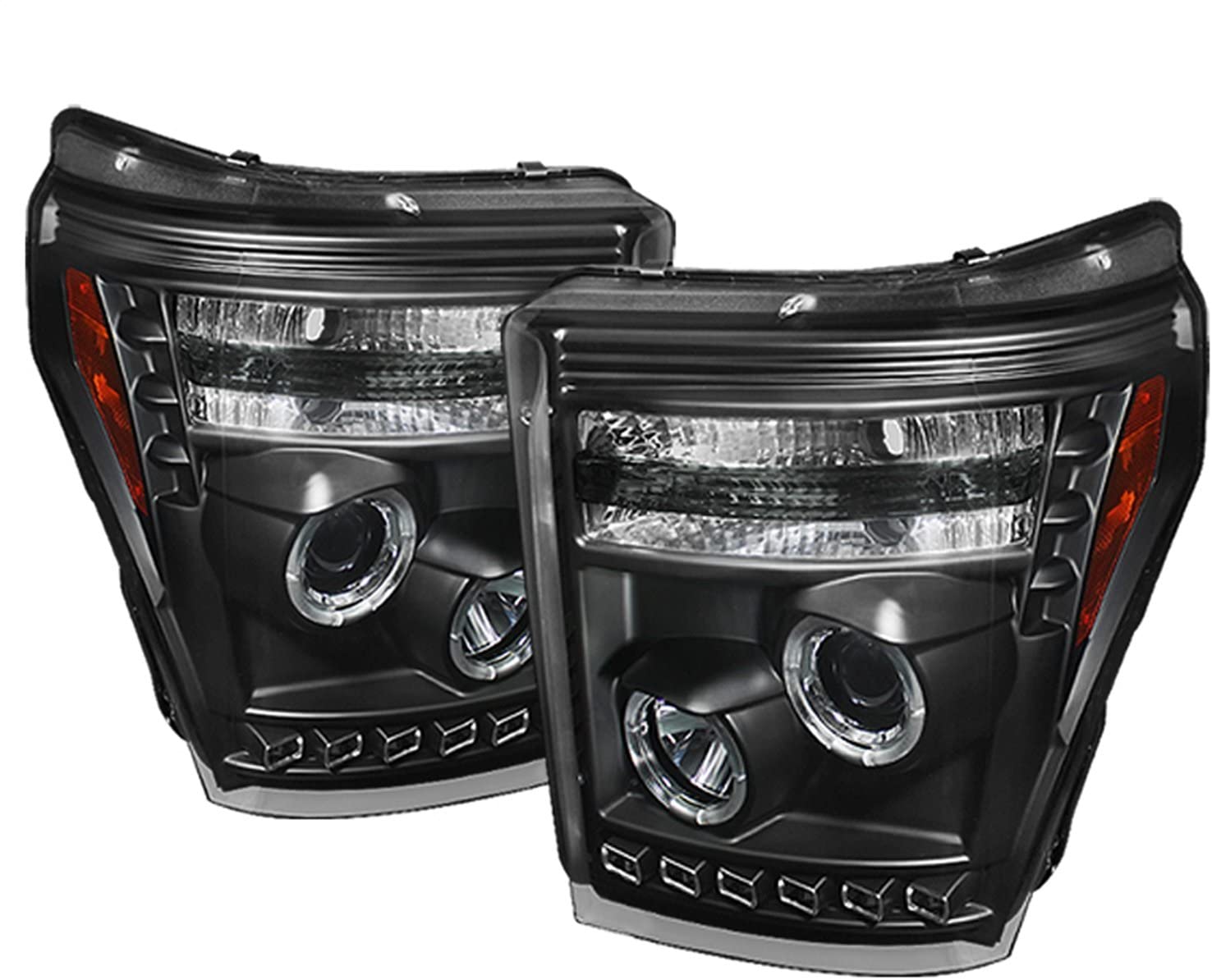 Spyder Auto 5071729 CCFL Halo Projector Headlights Black/Clear