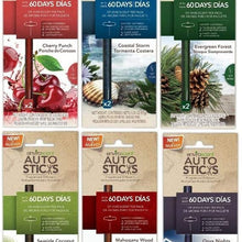 Enviroscent 01079-036 Mahogany Wood Autosticks Car Air Freshener - 2 per Pack
