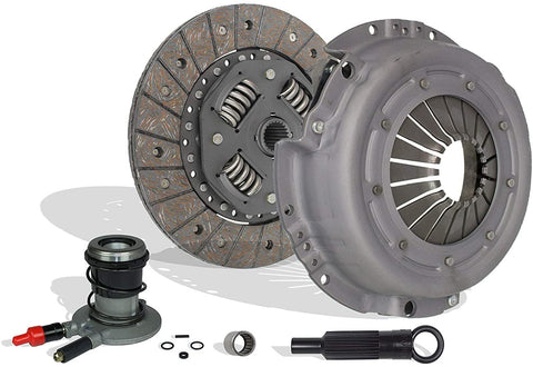 Clutch Kit And Slave Compatible With Ranger Bronco II Aerostar Custom S Sport STX XLT XL 1988-1992 2.9L 3.0L V6 GAS OHV 2.0L 2.3L L4 GAS SOHC Naturally Aspirated (07-054S)