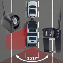 Wireless Backup Camera System with Rear & Side View Camera,720P Reverse Backup Camera Kit with 5” Monitor Support Split Screen, Waterproof IP69K,for RV Trailer,5th Wheels,Tractor,Forklift